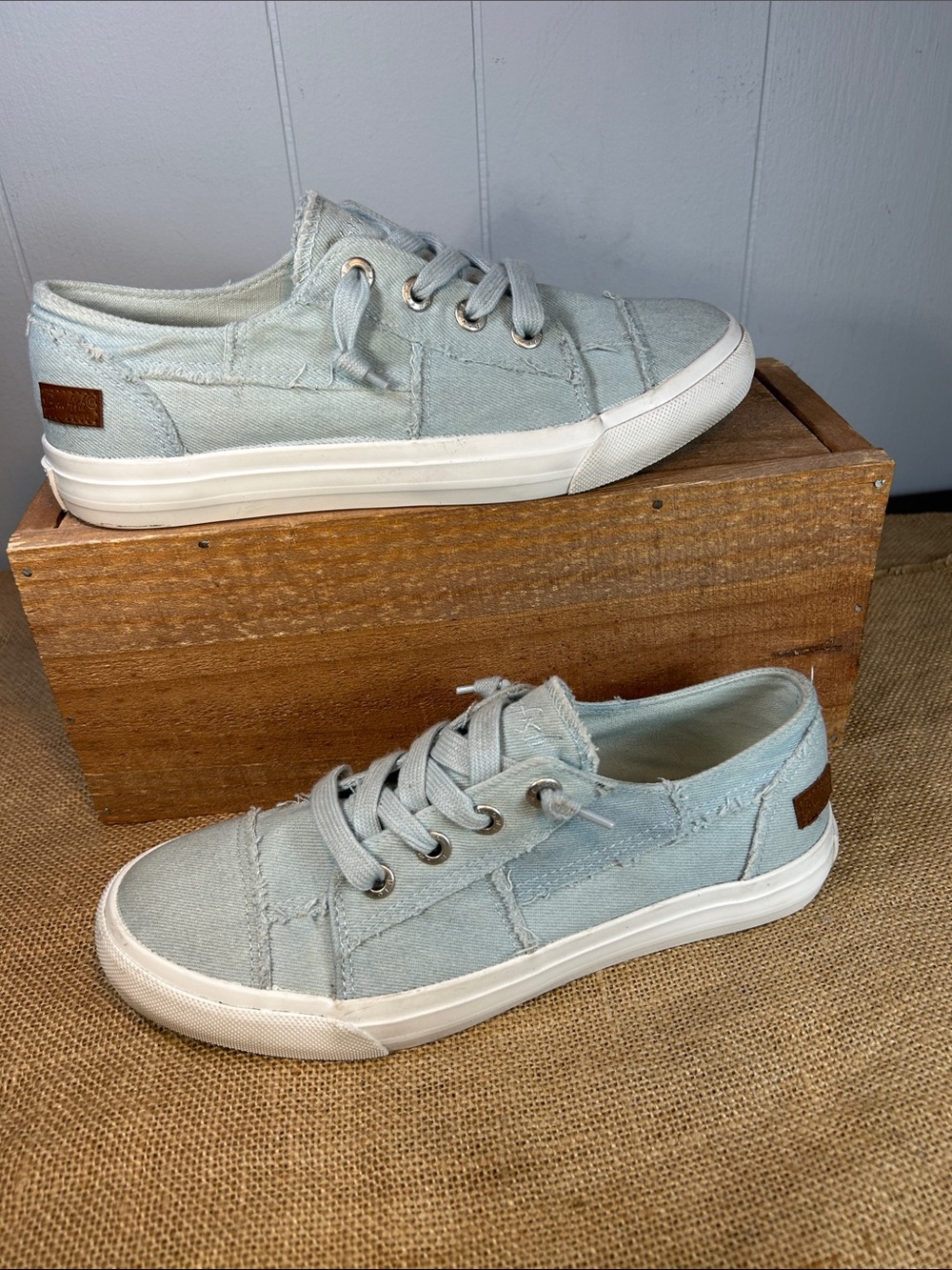 Blowfish Light Blue Canvas Sneakers